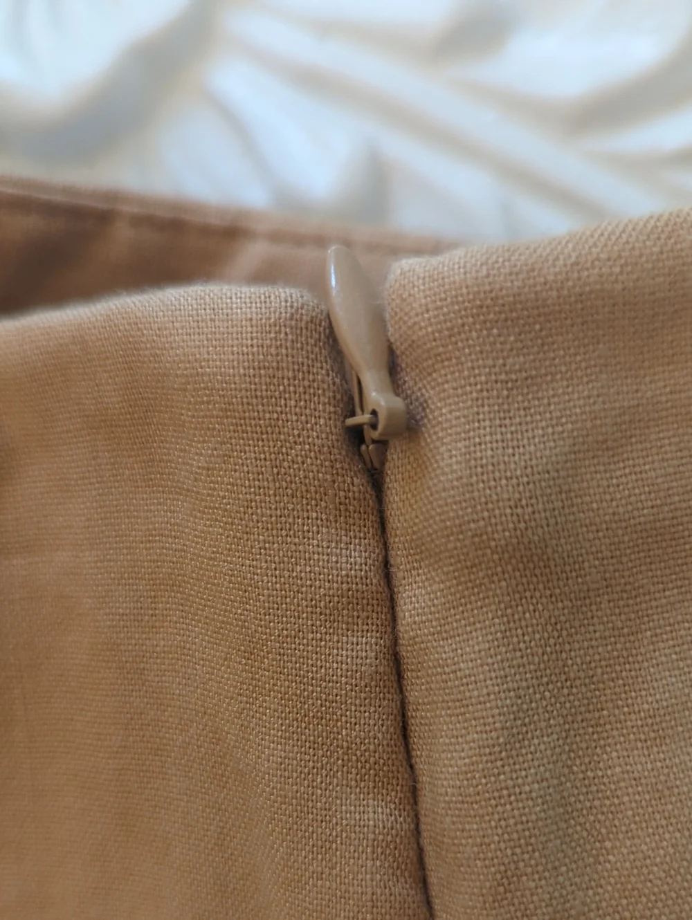 Antonio Melanie Linen Blend Kaki Tan Camel Shades With Pockets Tailored Short 8 - Picture 12 of 15